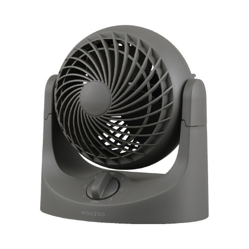 卓上扇 マカロンmini固定式 グレー