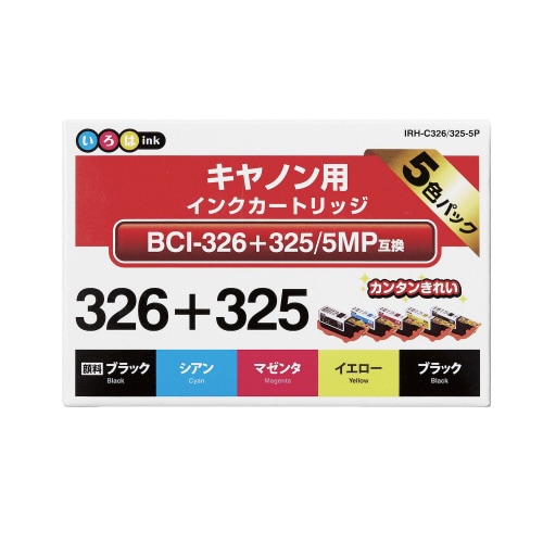 互換インク BCI−326+325/5MP 5色セ