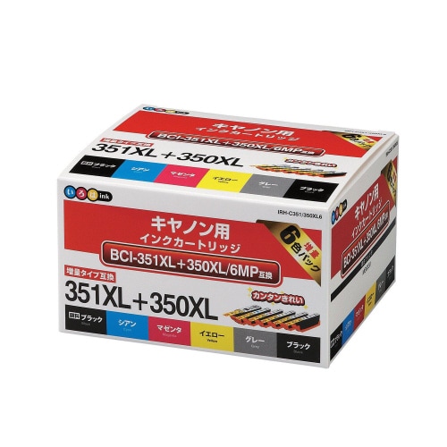 互換インク BCI−351+350/5MP 6色