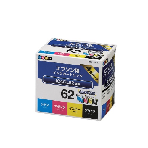 互換インク IC4CL62 4個パック