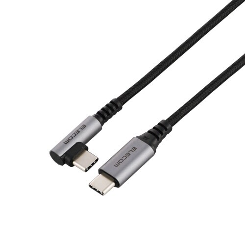 Type−Cケーブル(CtoC)0.3m L字 黒