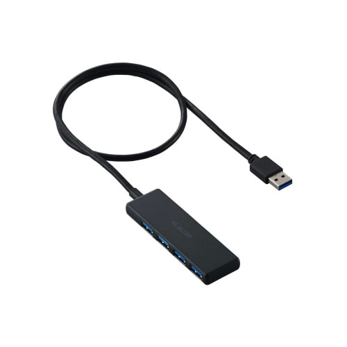 USB3.2ハブ A×4 ケーブル60cm 黒