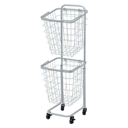 2段ランドリーラック(角型)