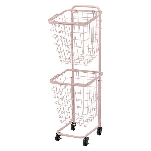 2段ランドリーラック(角型)