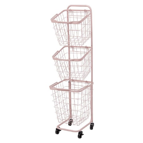 3段ランドリーラック(角型)