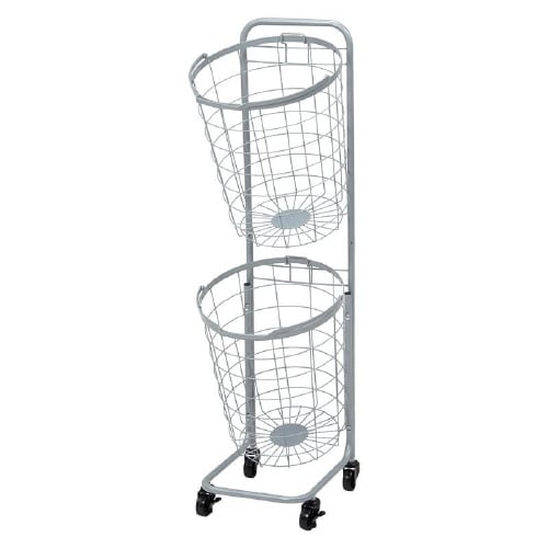 2段ランドリーラック(丸型)