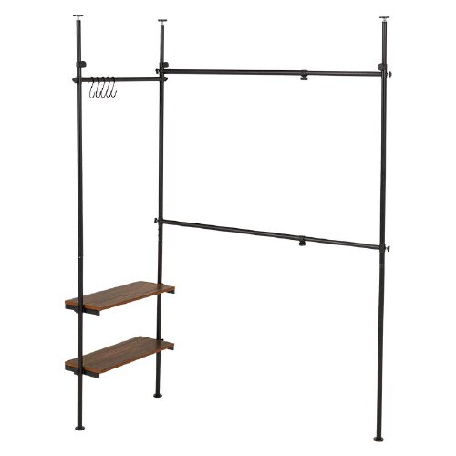 突っ張り伸縮ハンガーラック