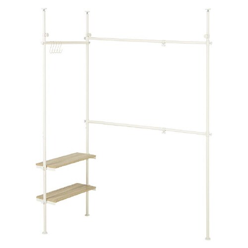 突っ張り伸縮ハンガーラック