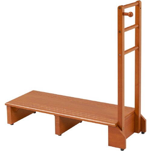 手すり付き玄関踏み台(片側手すり・ワイド)