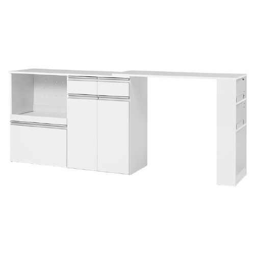 伸縮キッチンカウンター(収納庫タイプ)