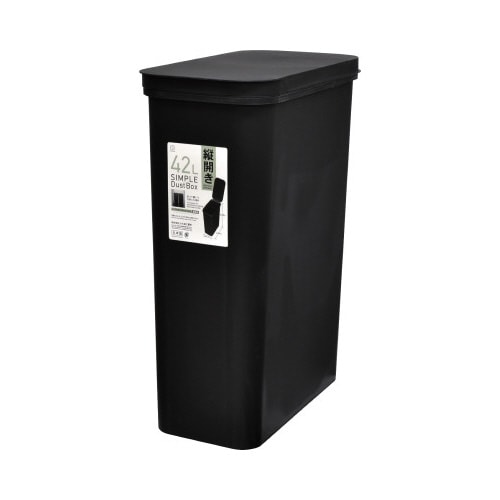 シンプルダストボックス42L縦開きブラック