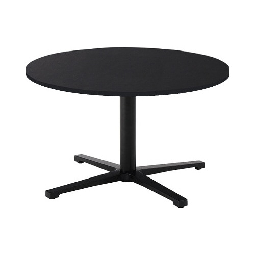 REVミ−ティングロ−テーブル丸750天板BK脚B