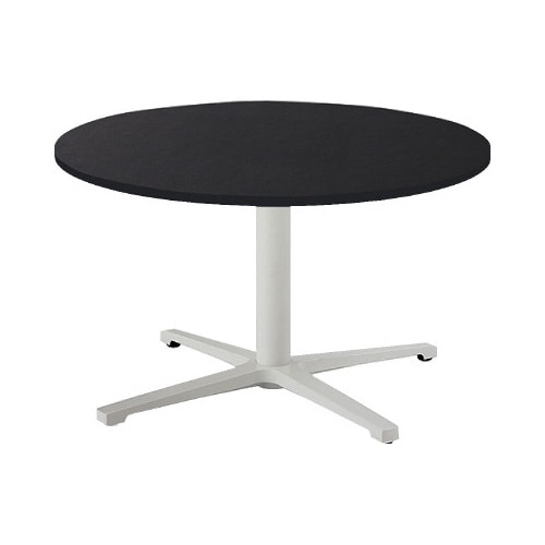 REVミ−ティングロ−テーブル丸750天板BK脚W