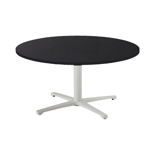 REVミ−ティングロ−テーブル丸900天板BK脚W