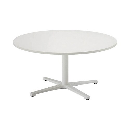 REVミ−ティングロ−テーブル丸900天板WH脚W