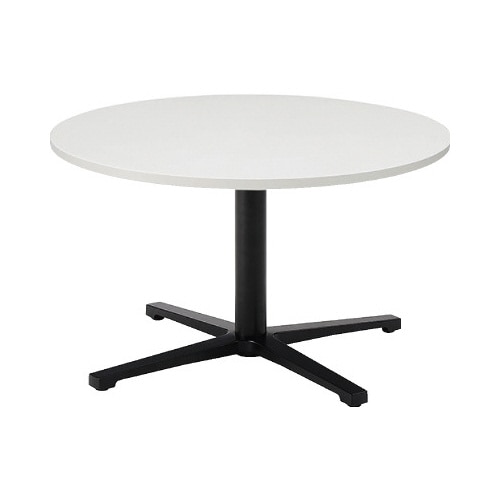 REVミ−ティングロ−テーブル丸750天板WH脚B