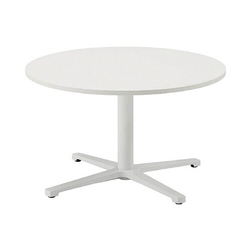REVミ−ティングロ−テーブル丸750天板WH脚W