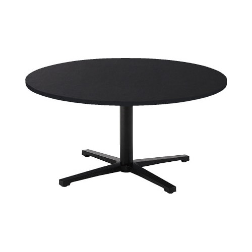 REVミ−ティングロ−テーブル丸900天板BK脚B