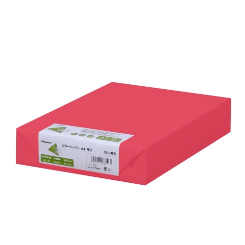 A4厚口 500枚 アカ