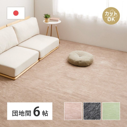 ペットにやさしい平織カーペット ラウム 団地間6畳