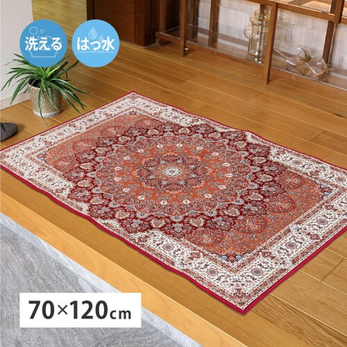 メダリオン柄のプリントマット