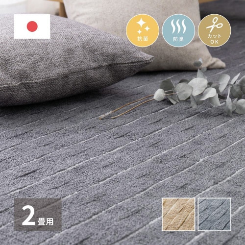 立体織の平織カーペット メテオ 江戸間2畳