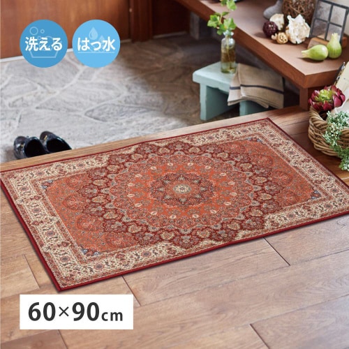 メダリオン柄のプリントマット