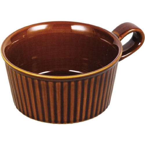 取っ手付とんすい ブラウン×4