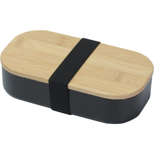 竹製蓋ランチボックス 600ml ブラック