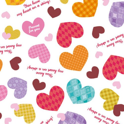 包装紙 半才 ハートストリング 50枚×3