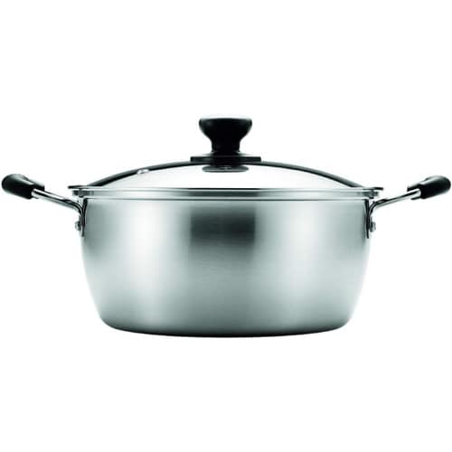 ガラス蓋付 両手鍋 22cm