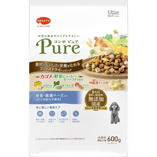 コンボ ピュア ドッグ 野菜・厳選チーズ