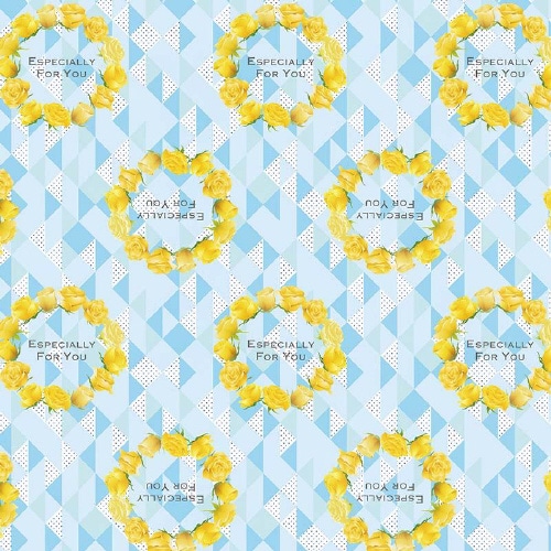 包装紙 半才 ローズリース 50枚×3