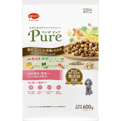 コンボ ピュア ドッグ 国産鶏肉・野菜入