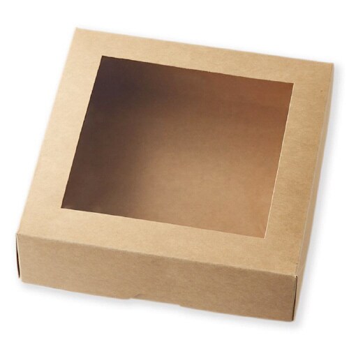 窓付ランチボックス18−18未晒無地10枚×10