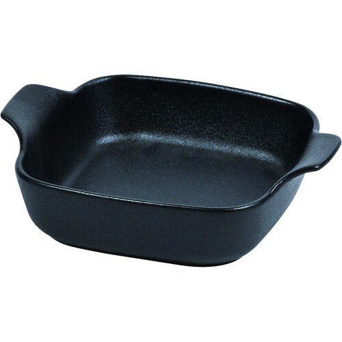 オーブンウェア 深型プレート正方形 ブラック×2