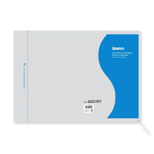 スワンポリエチレン袋No.220紐付100枚×5