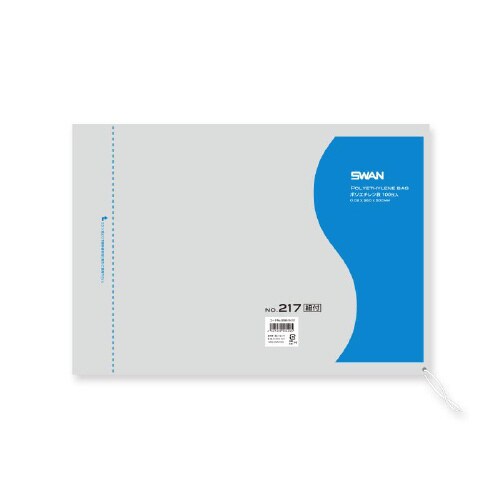 スワンポリエチレン袋No.217紐付100枚×5
