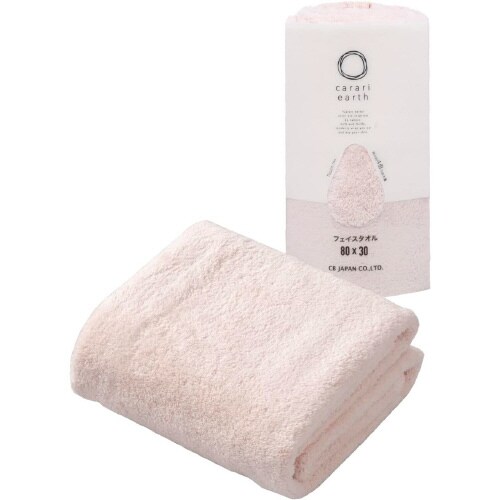 carariフェイスタオル ピンク×3
