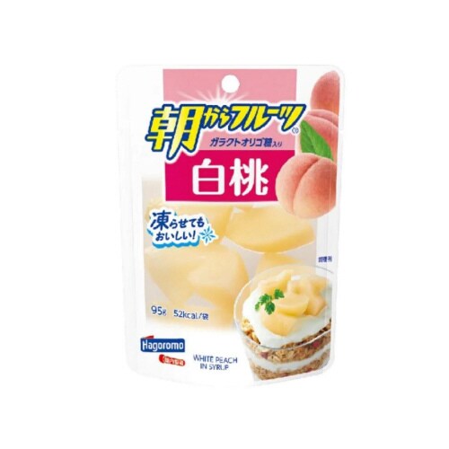 はごろも 朝からフルーツ 白桃 パウチ 95gx6