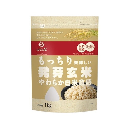 はくばく もっちり美味しい発芽玄米 1Kgx6
