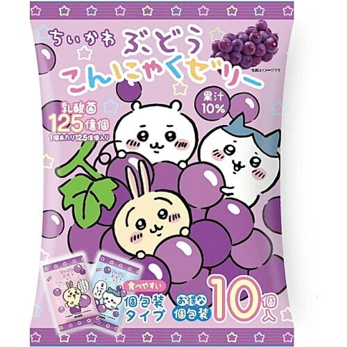 ちぃかわぶどうこんにゃくゼリー 10個x12