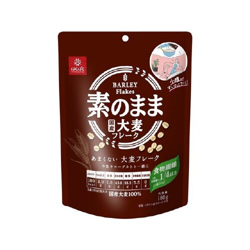 はくばく あまくない大麦フレーク 180gx6