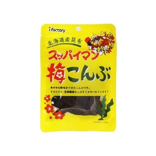 稲葉ピーナツ スッパイマン 梅こんぶ 8gx6