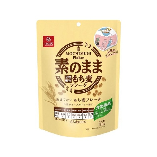 はくばく あまくないもち麦フレーク 180gx6
