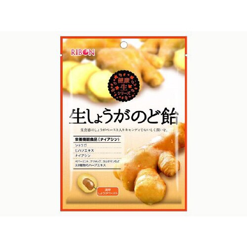 リボン 生しょうがのど飴 54gx12
