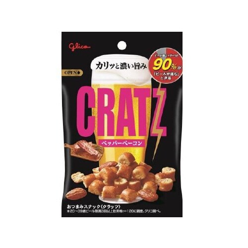 グリコ クラッツ ペッパーベーコン 42gx12