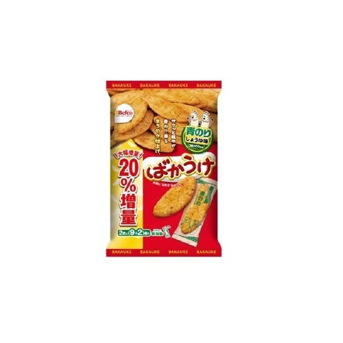 栗山米菓 ばかうけ 青のり 2枚x9袋x12