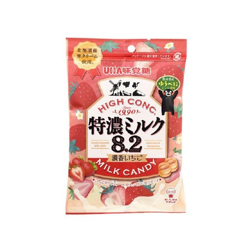 味覚糖 特濃ミルク8.2 濃香いちご 75gx6