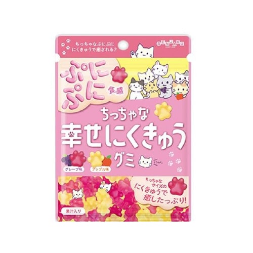 ちっちゃな幸せにくきゅうグミ 70gx6